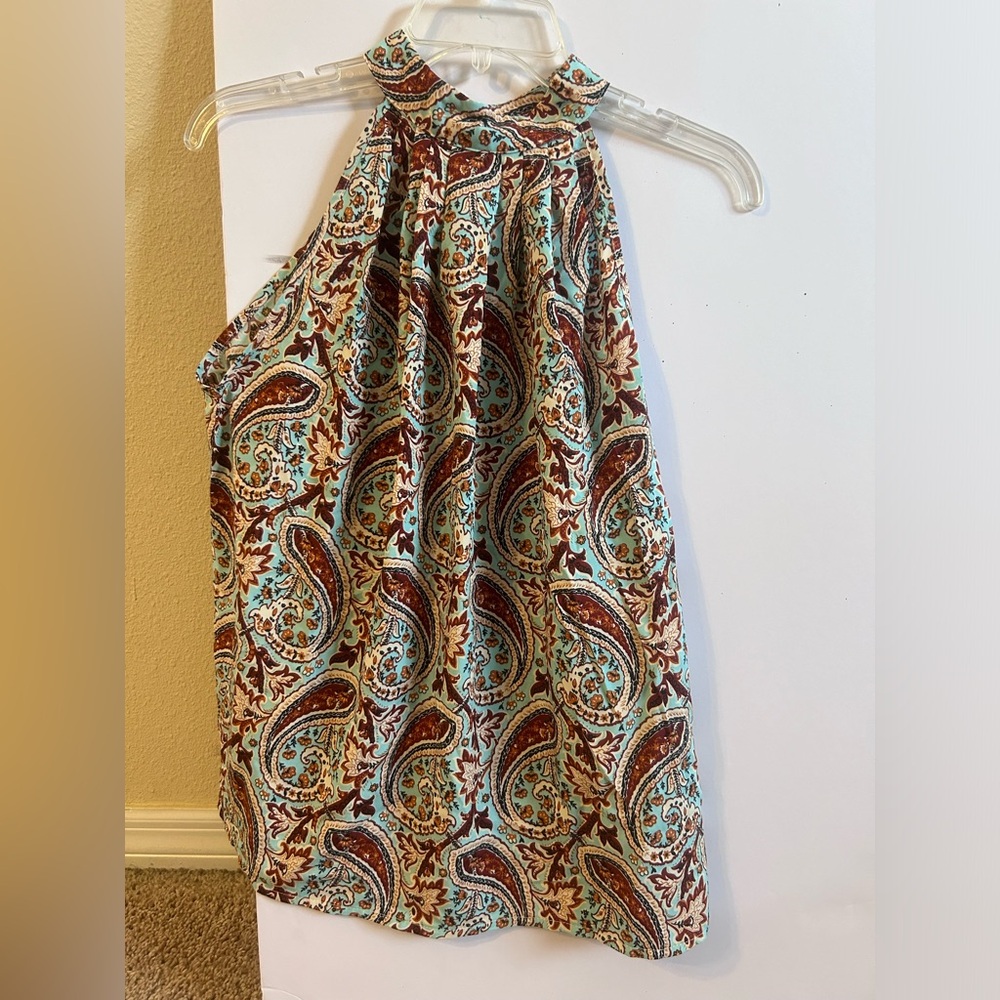 Paisley Halter Womens top - Multicolor